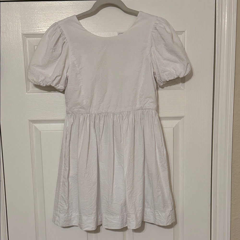Polo by Ralph Lauren Kids White Puff Sleeve Dress